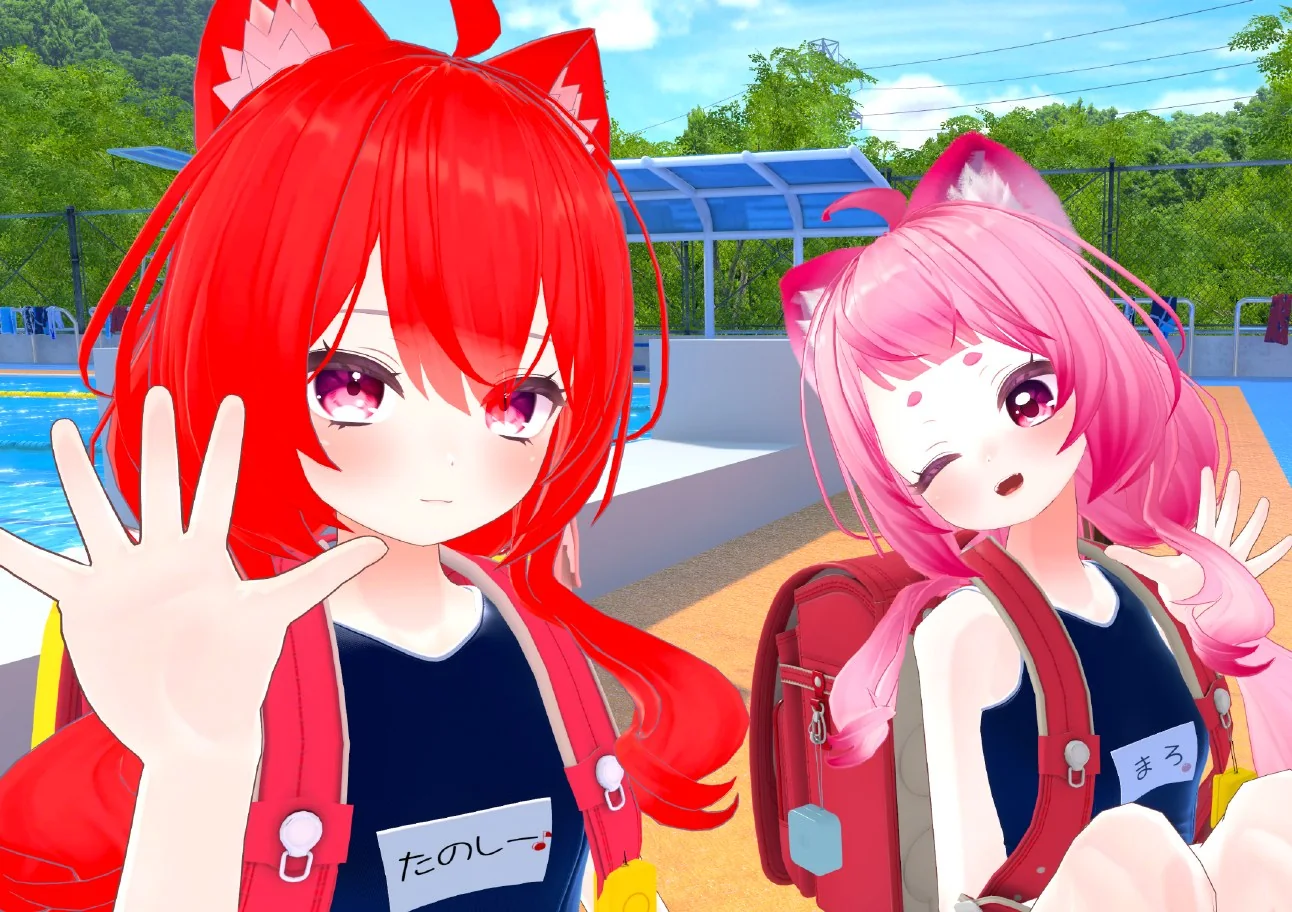Project SRのプールサイド撮影